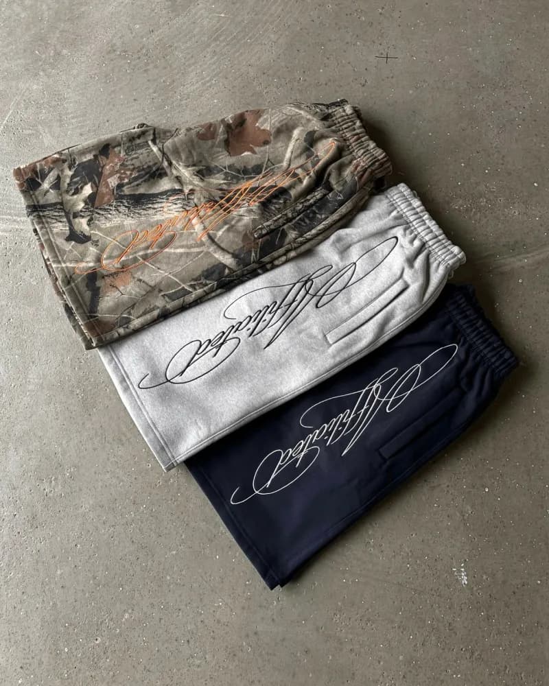 Fear of God Essentials Script Joggers Signature Script Embroidery