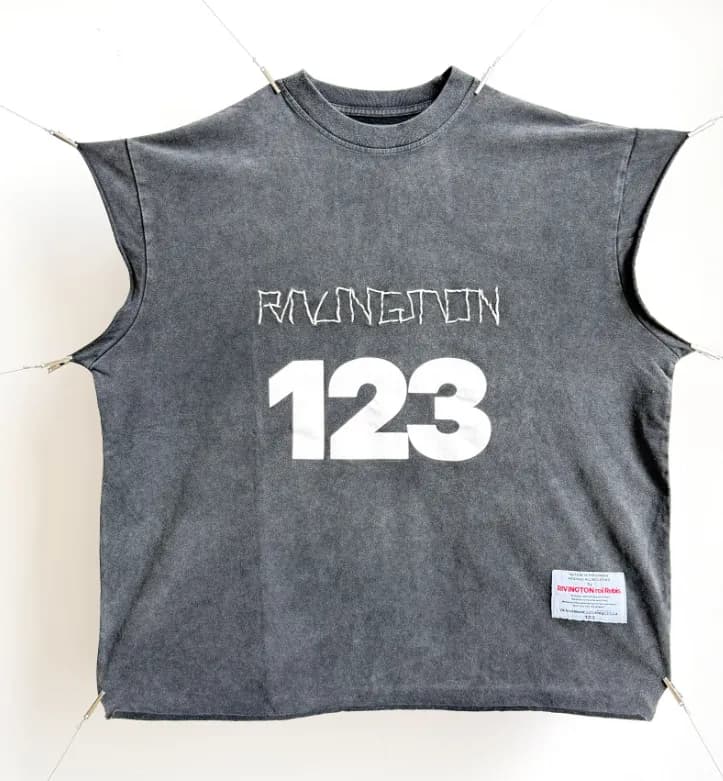 RRR123 Cut-Off Sleeve Tee 123 Graphic