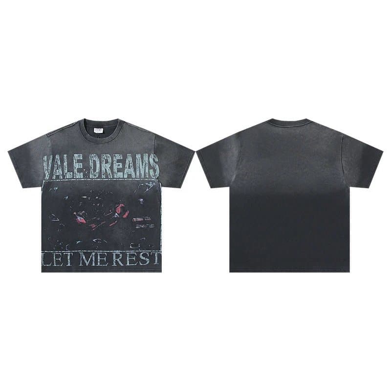 Valentino Graphic Tee Valley Dreams Print — v033黑