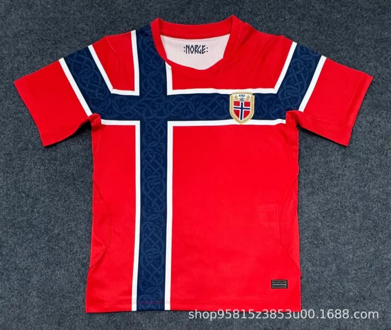 Nike Norway National Team Jersey Flag Cross Design