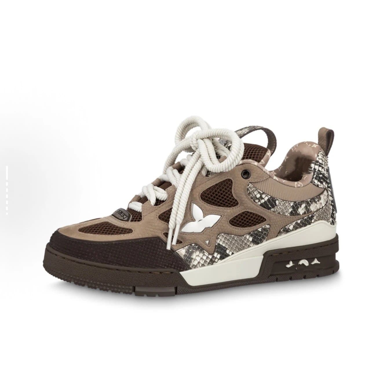 Louis Vuitton LV Trainer White Monogram — 20 面包棕白
