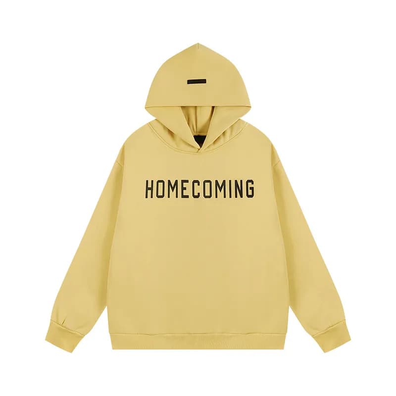 Fear of God Hoodie Fraternity Logo — 301 yellow