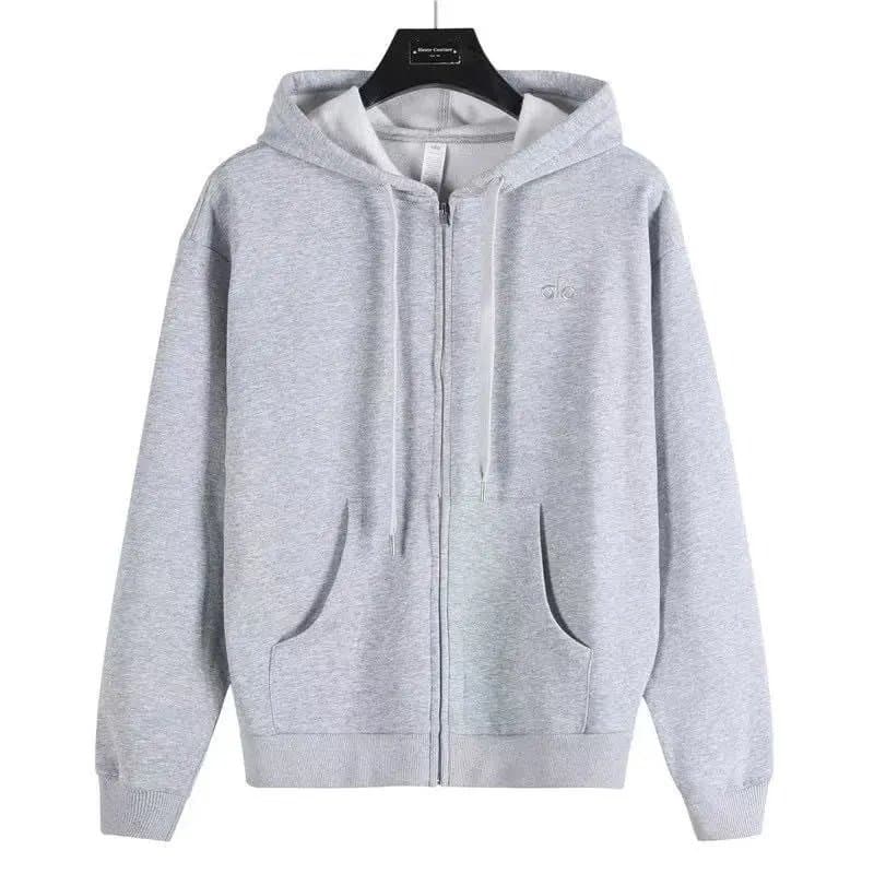 Chrome Hearts Zip-Up Hoodie Heather Grey