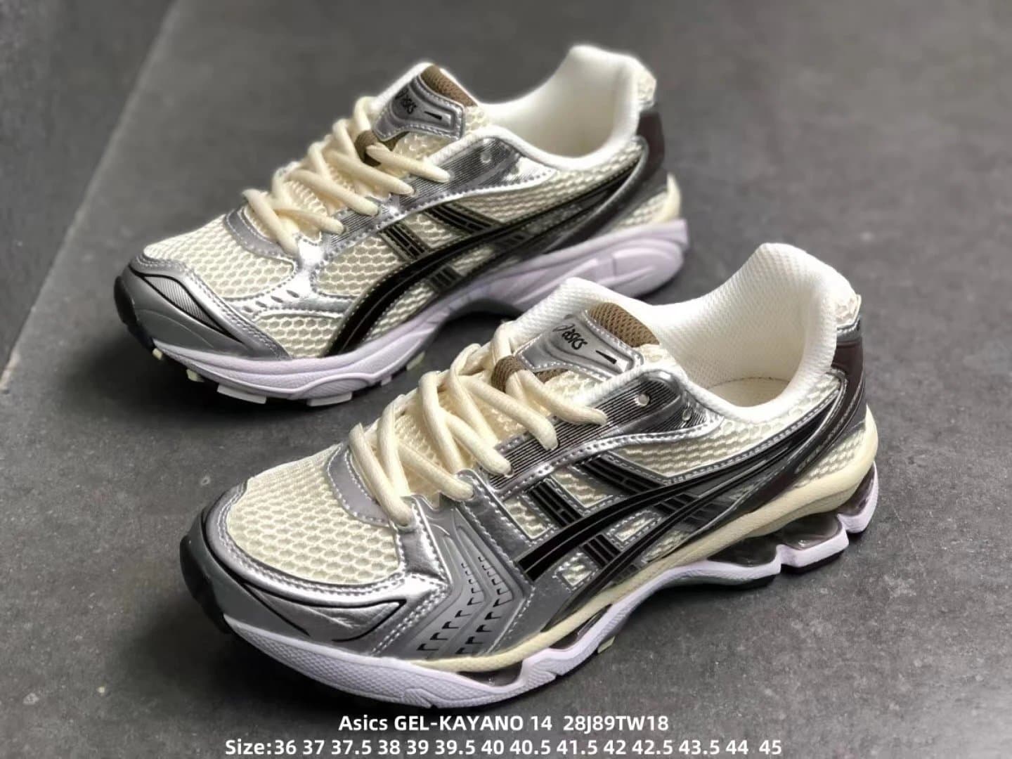 Asics GEL-KAYANO 14 Silver Mesh