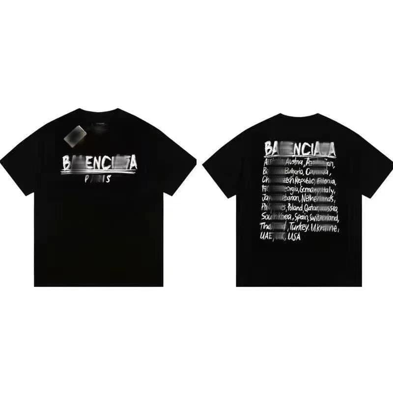 Balenciaga Graphic Tee World Map Print