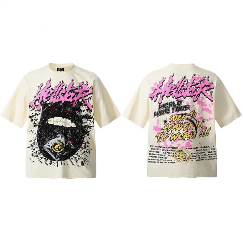 Gallery Dept. Graphic Tee Skull Print — H716杏色