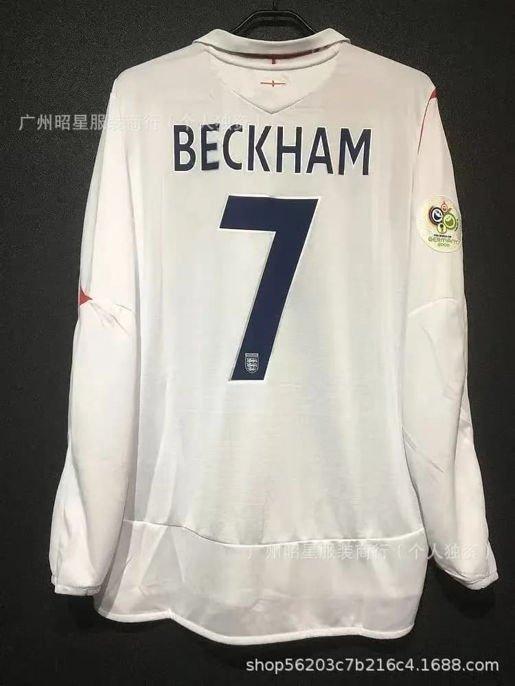England National Team England Home Jersey Beckham #7