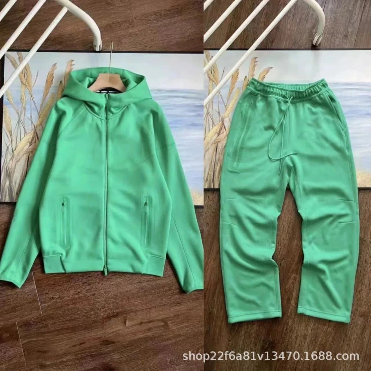 Fear of God Essentials Cropped Sweatpants Lemon — 绿色FD8454套装