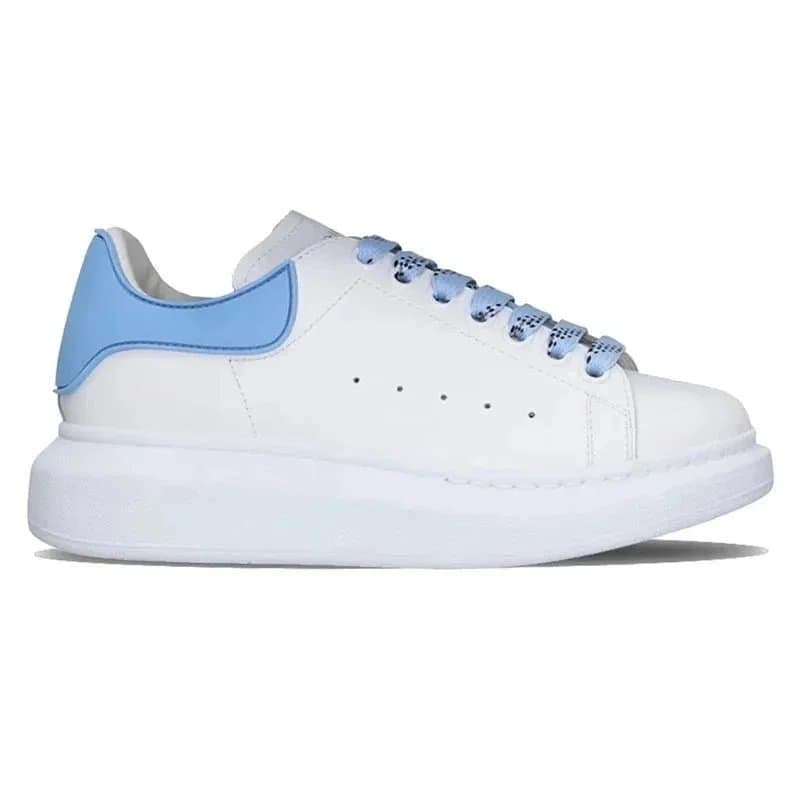 Alexander McQueen Oversized Sneaker Rainbow Lace — 橡胶白色