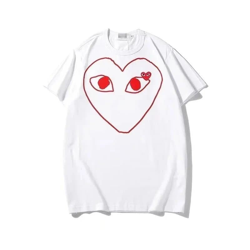 Comme des Garçons Heart Eyes T-Shirt Red Heart Logo