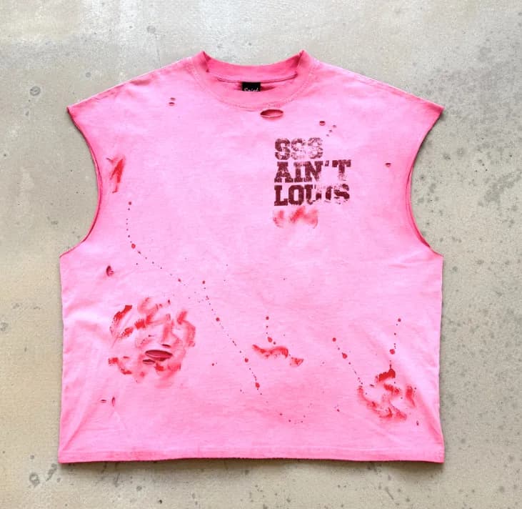 Saint Michael × RRR123 Sleeveless Tee Ain't Louis