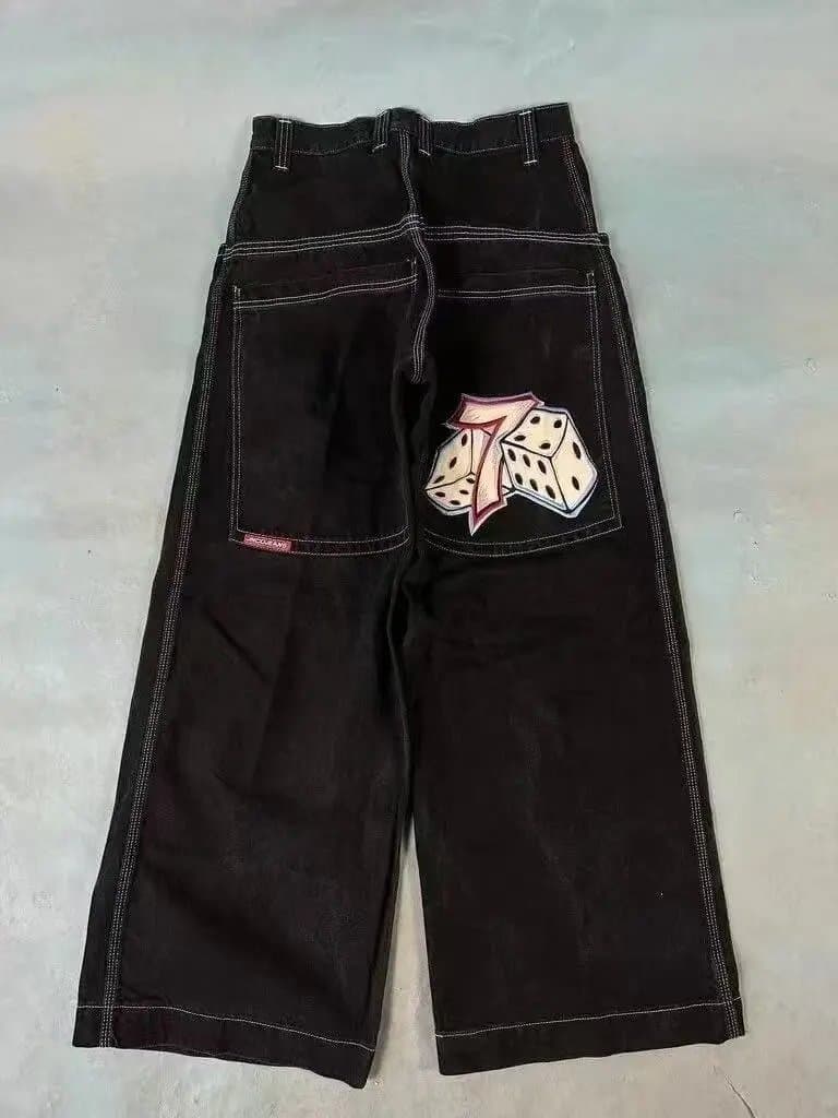 Travis Scott Dice Patch Jeans Lucky 7 Dice