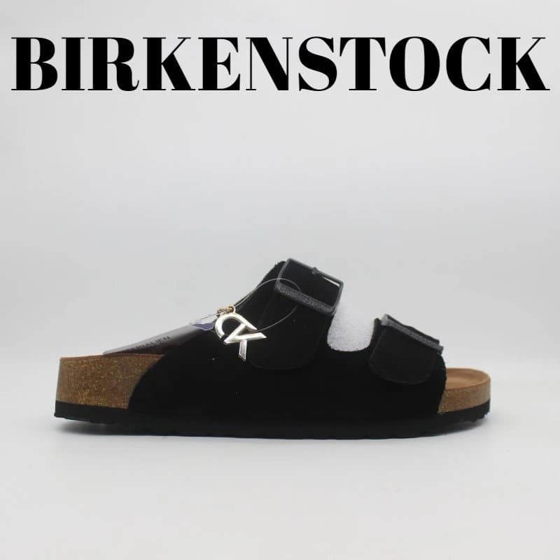 Birkenstock Arizona Velvet with Logo Buckle