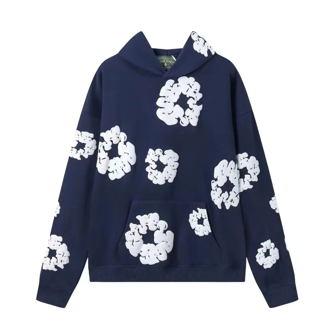 Denim Tears Hooded Sweatshirt Cloud Print