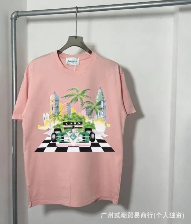 Casablanca Graphic Tee Owl Print — C-125粉色