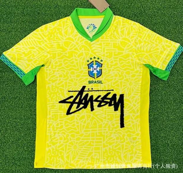Stüssy Brazil National Team Jersey Stussy x CBF Collaboration
