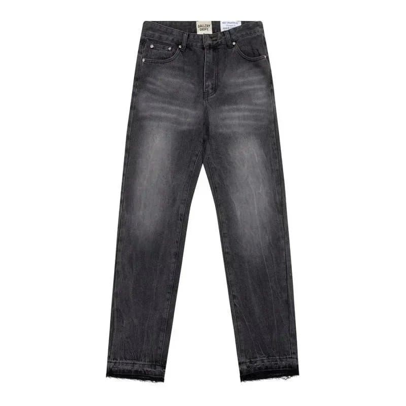 Distressed Flare Jeans Paint Splatter & Patched — 20