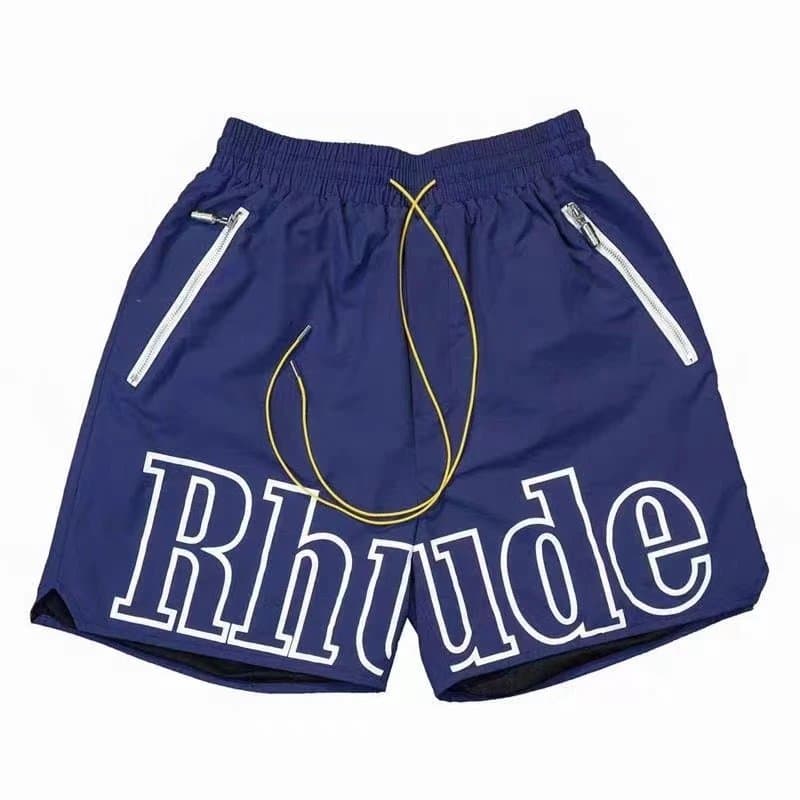Rhude Knit Shorts Script Logo — 26
