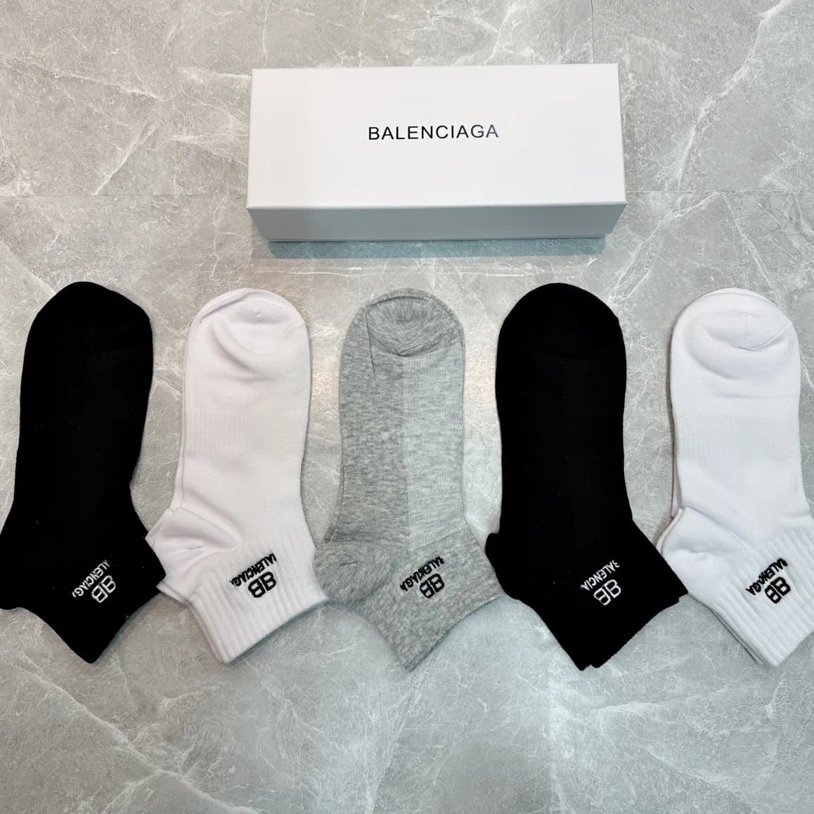 Balenciaga Logo Socks BB Logo
