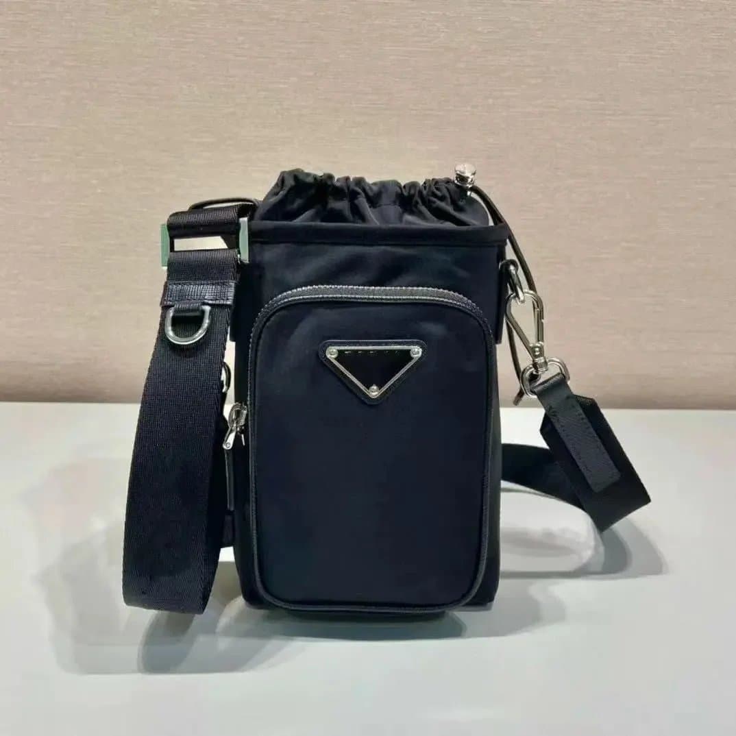 Burberry Crossbody Bag Checkered Nylon — Prada斜挎