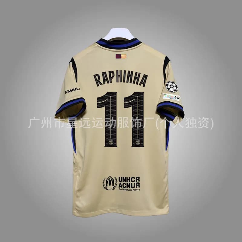 Nike FC Barcelona Away Jersey Raphinha #11 UNHCR Edition