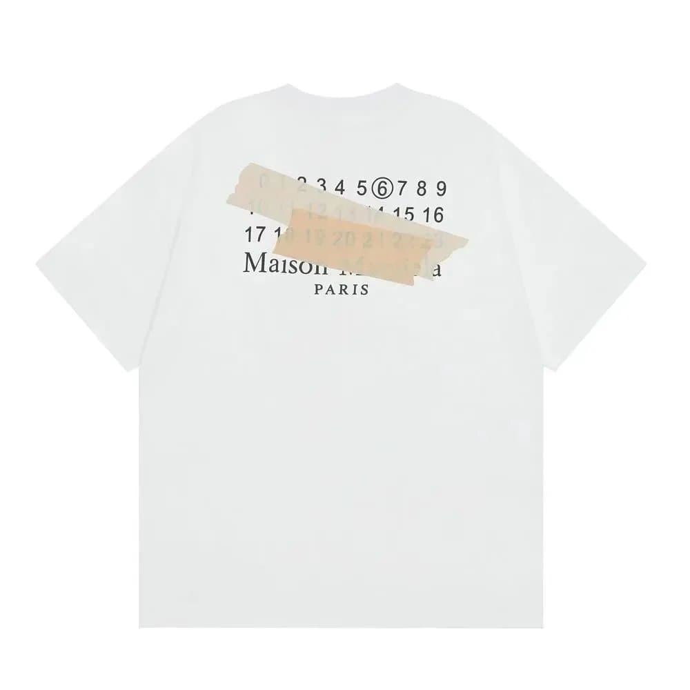 Maison Margiela T-Shirt Spray-Paint Numbers Print — 25