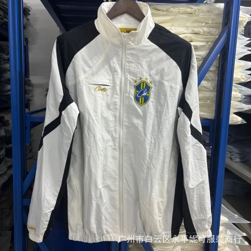 Corteiz Track Jacket Reflective Panel — C白色外套
