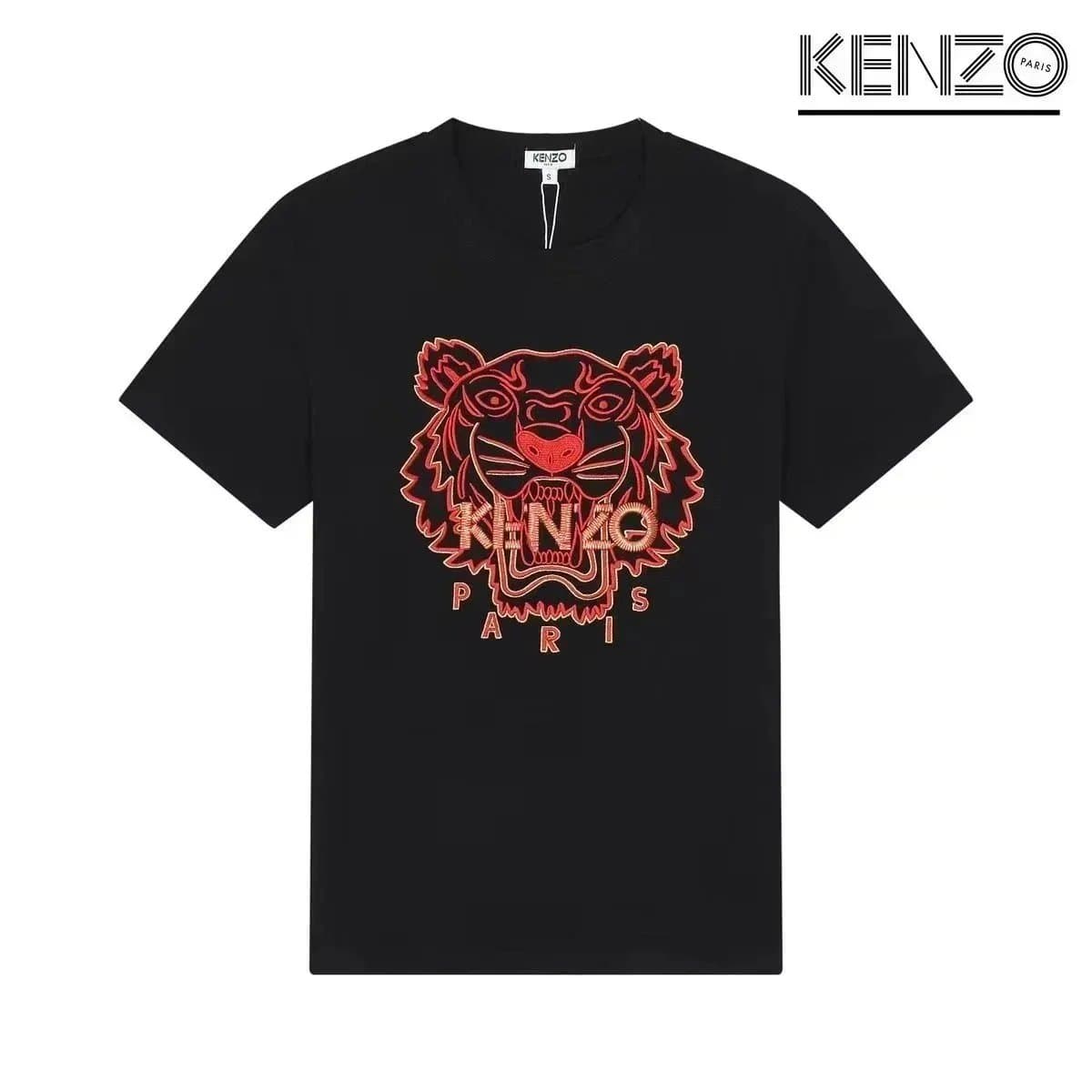 Kenzo Tiger Graphic Tee Embroidered Tiger — 05