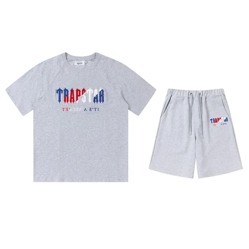 Travis Scott Eagle Print Set Sky Blue Eagle — P603灰色套装