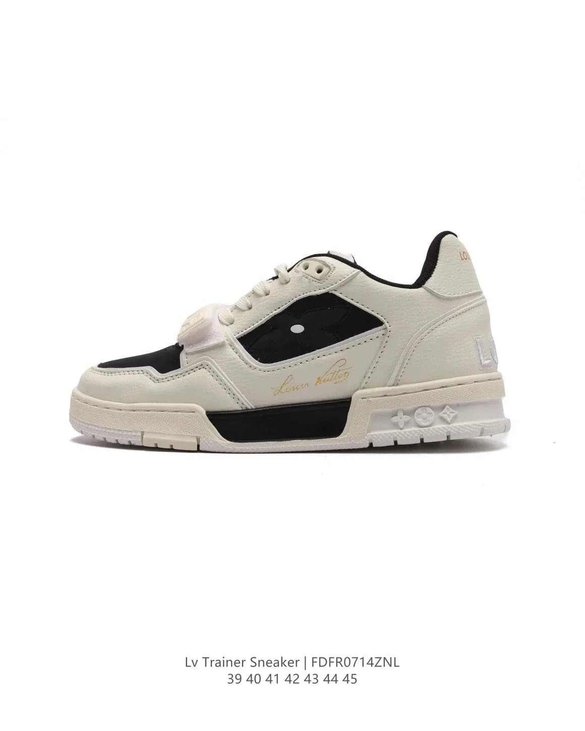 Louis Vuitton Trainer Sneaker White Black