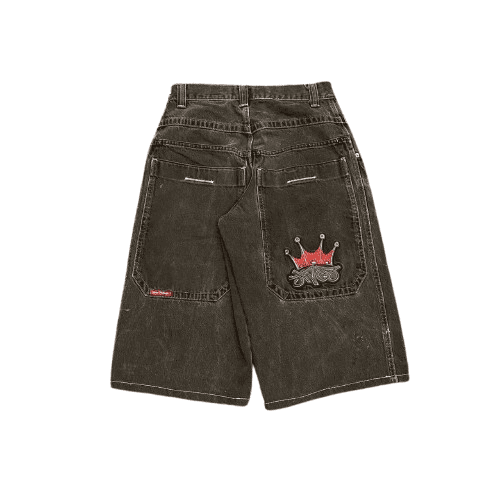 BAPE Denim Shorts Glowing Ape Head — 15
