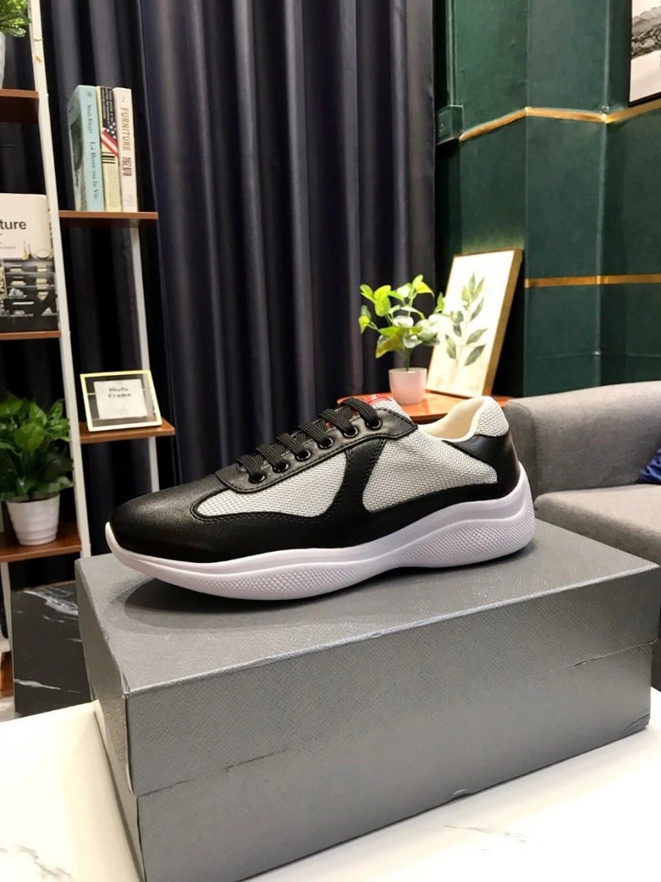 Prada Linea Rossa Sneaker Black Grey Mesh