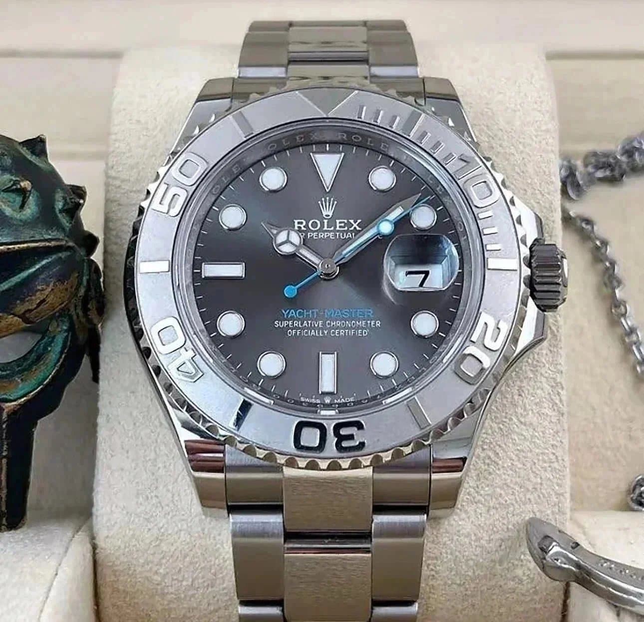 Rolex Yacht-Master Steel with Grey Dial