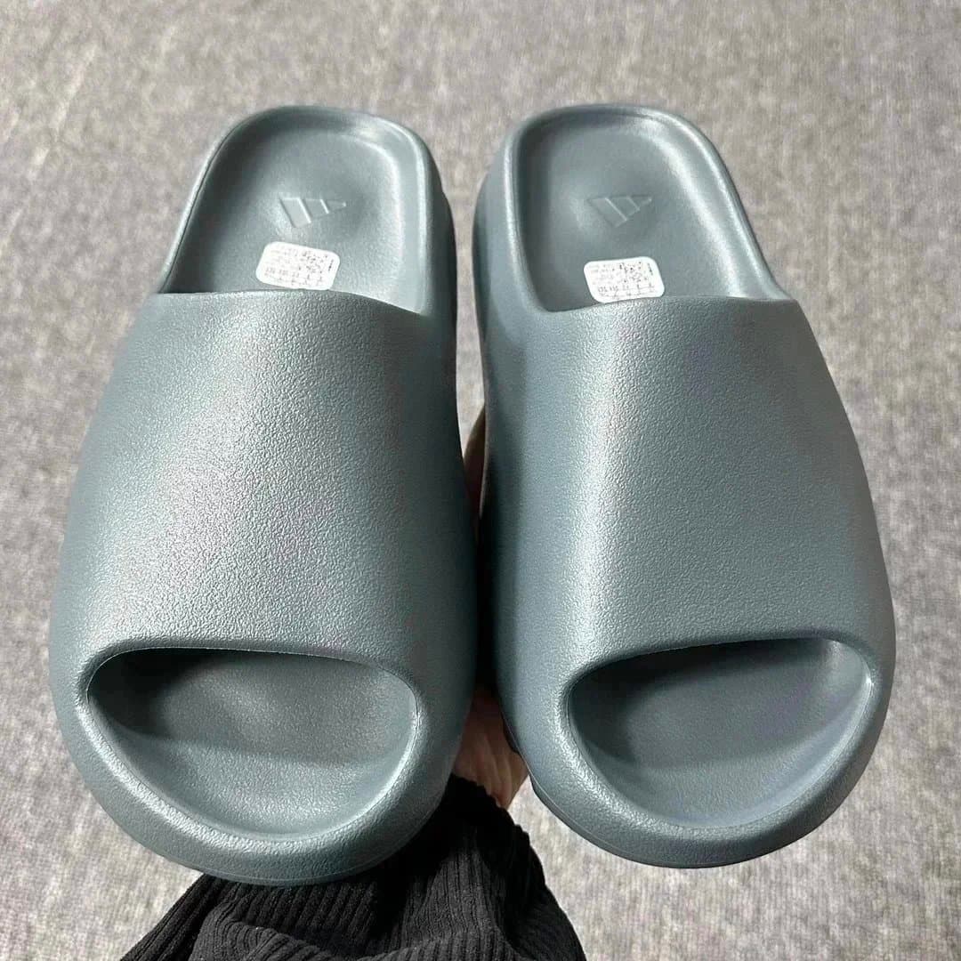 Yeezy Slide Pure — LW版本B品拖鞋 · 椰子拖鞋深灰绿ID2349-磨砂面