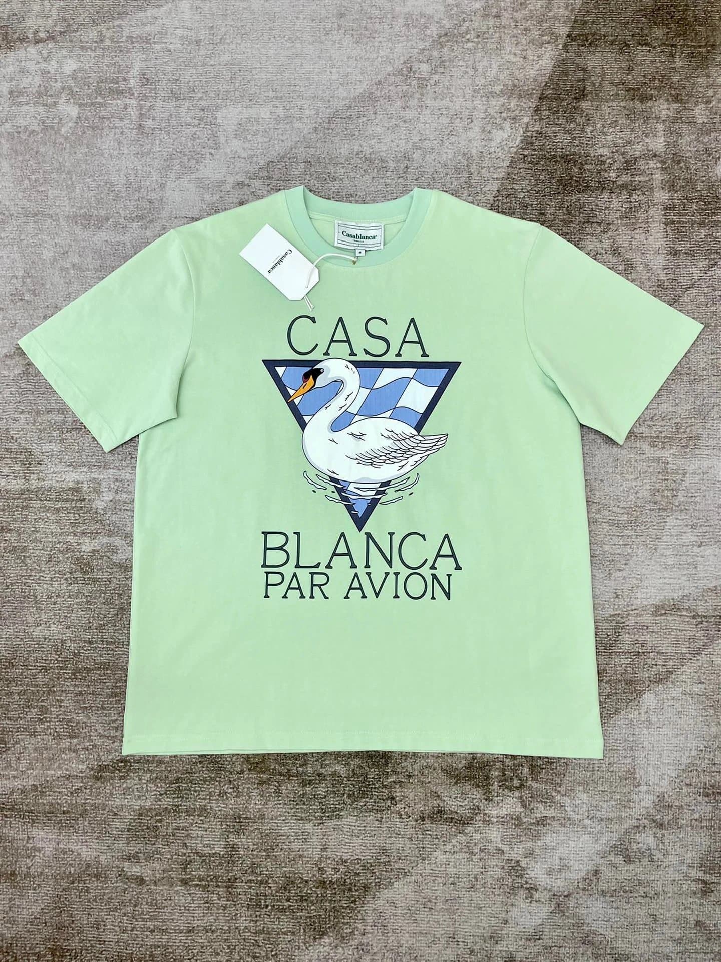 Avenida Casablanca Tee Arch Print — Yellowish green 1