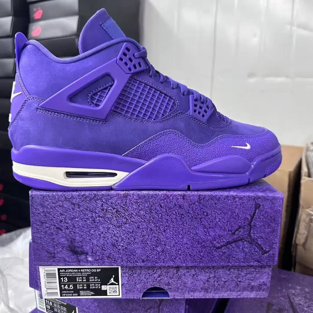 Air Jordan 4 Multiple Colorways — GX AJ4紫砖 HF4340-500
