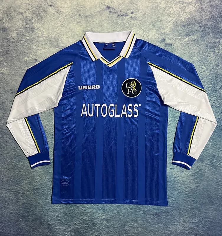 Chelsea FC Home Jersey 1996-97 Autoglass Sponsor