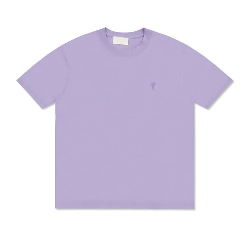 Amiri Cotton Tee Red Heart Logo — 小爱心-香芋紫