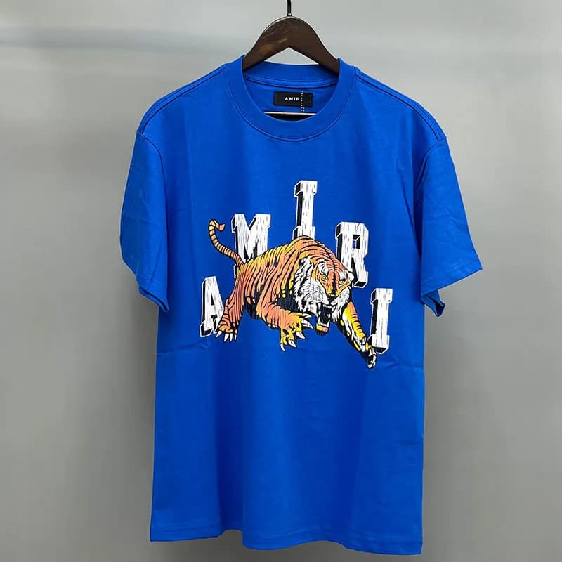 Amiri Tiger Graphic Tee Tiger Logo Print