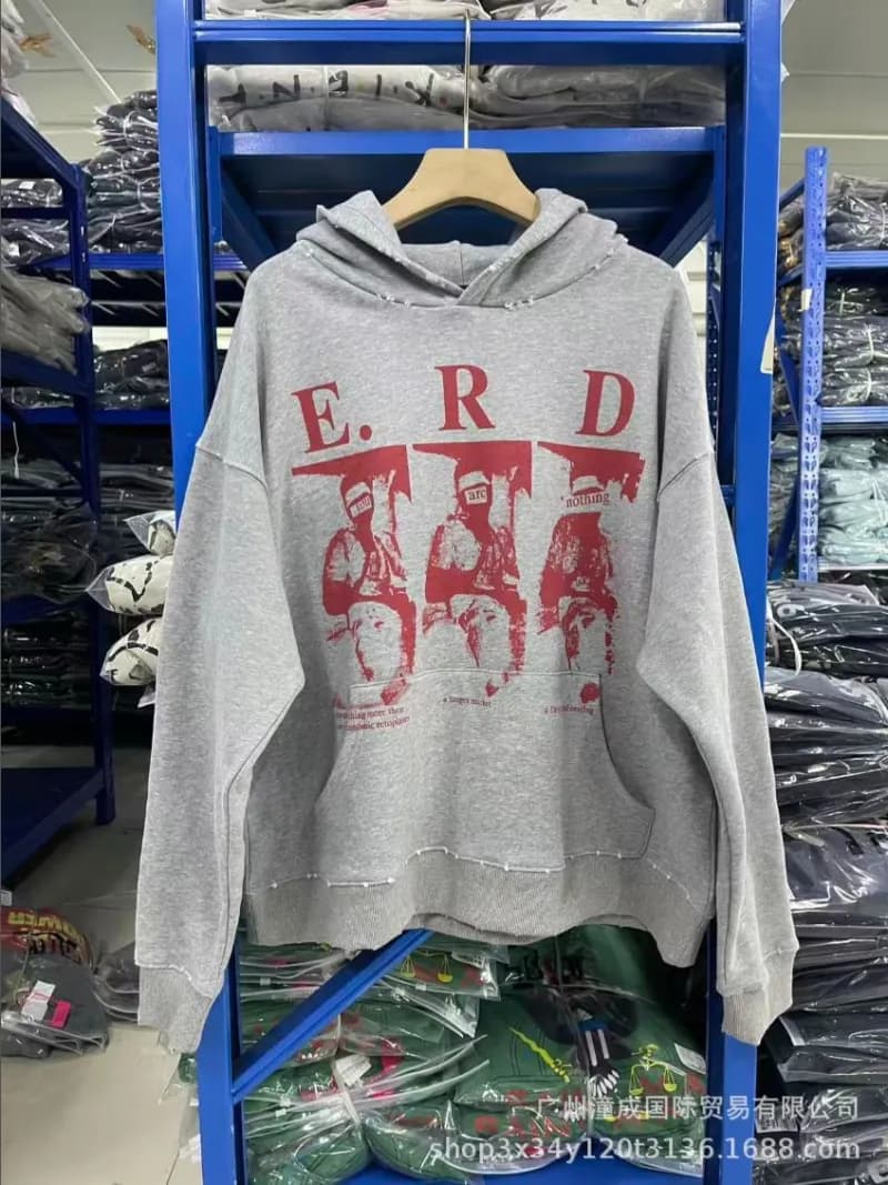 Fear of God Essentials Hooded Sweatshirt E.R.D Graphic Print