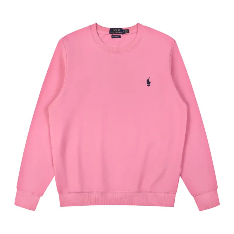 Polo Ralph Lauren Cotton Crewneck Sweatshirt Classic Fit — 棉-粉色黑标