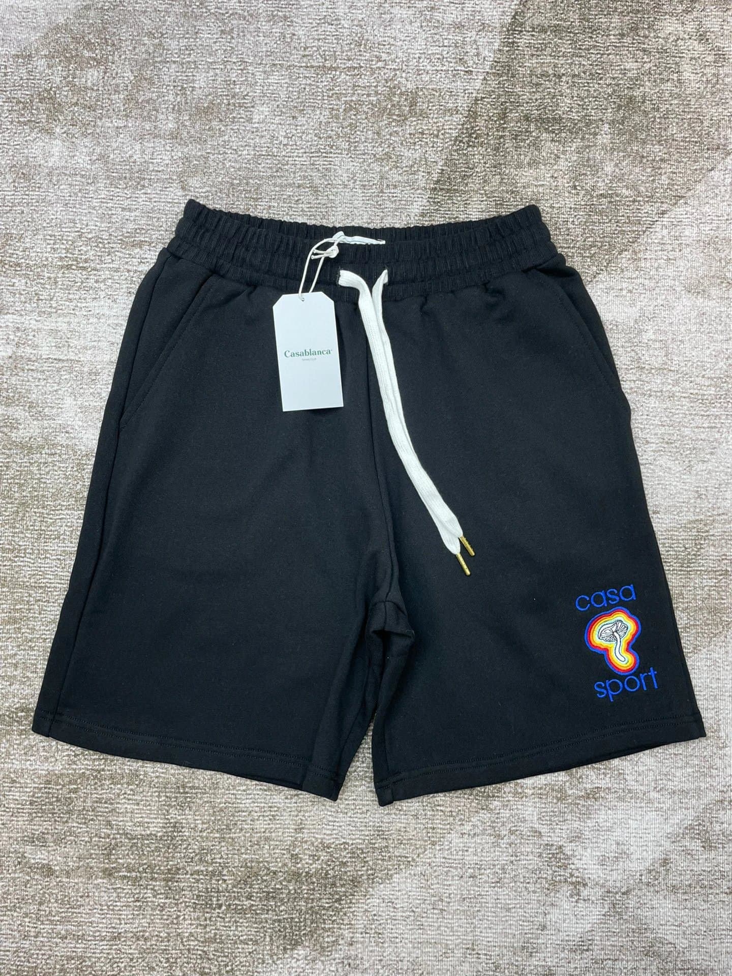 Casablanca Sport Shorts Mushroom Logo