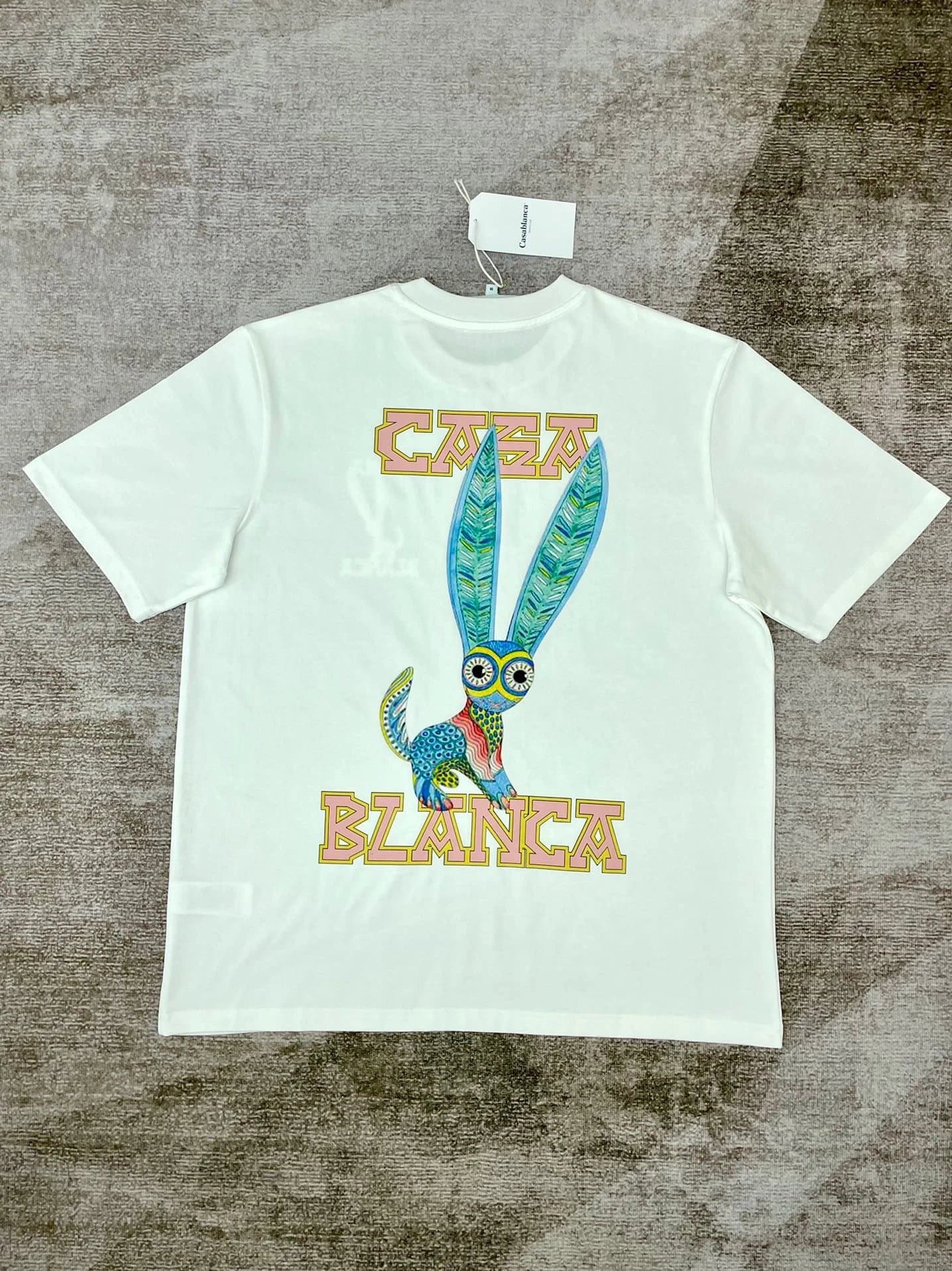 Casablanca Casa Blanca Tee Yellow Block Logo — 白色4