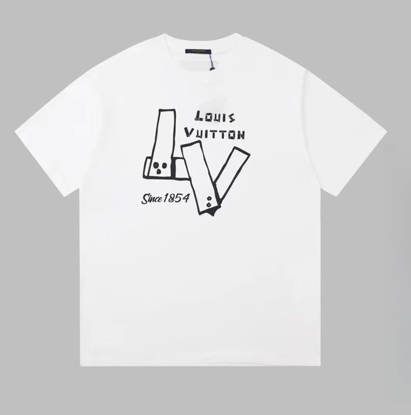 Louis Vuitton Graphic T-Shirt LV Sketch Print