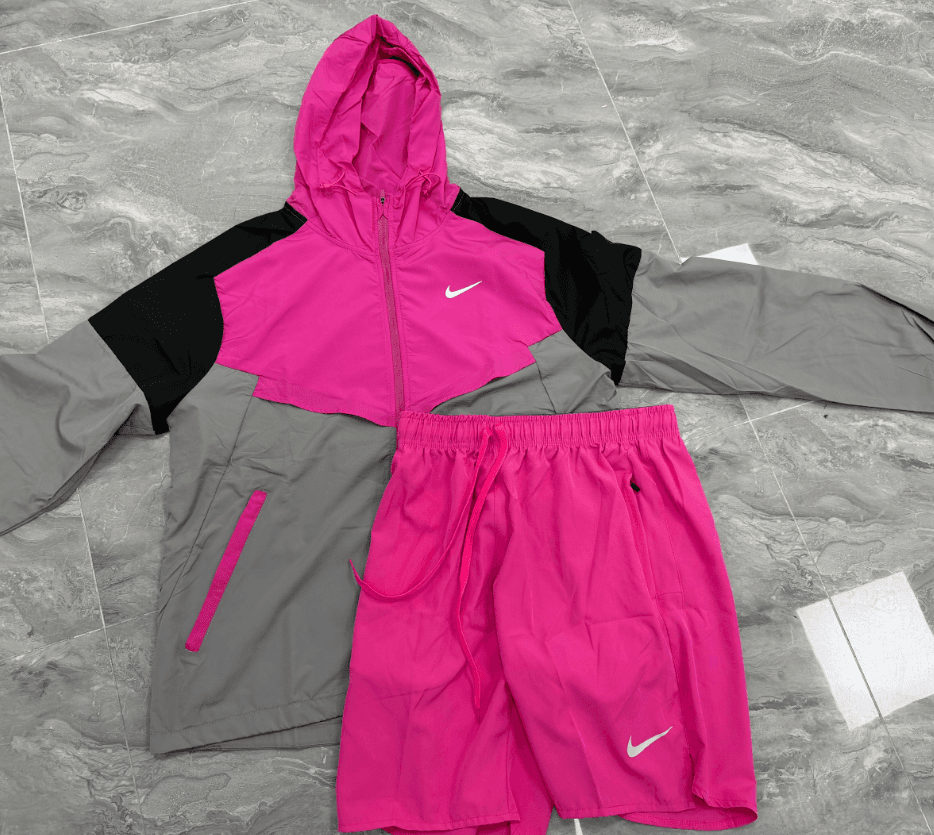 Nike Running Set Dri-FIT — 粉红色外套+短裤