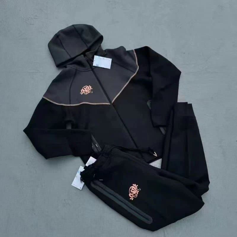 Nike Tech Fleece Hooded Jacket Olive — 套装黑色3