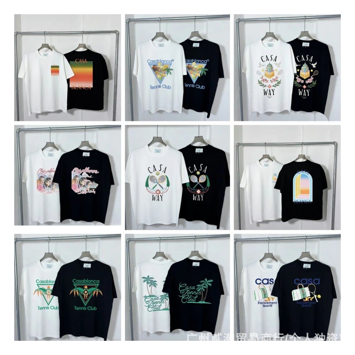 Casablanca Graphic Tee Owl Print — C-142 蓝色