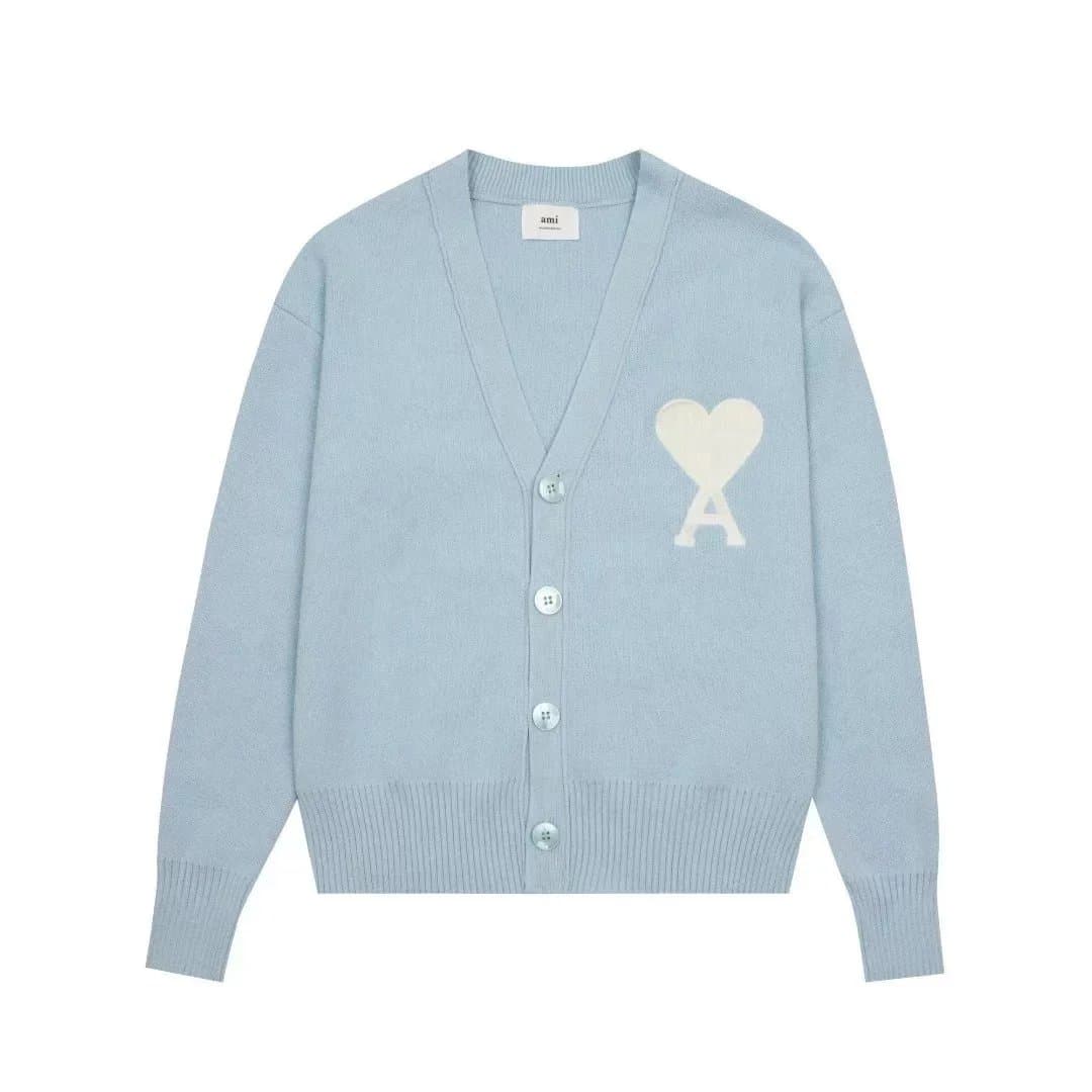 AMI Paris Cardigan Heart Logo
