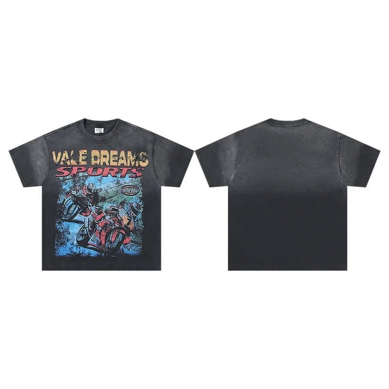 Valentino Graphic Tee Valley Dreams Print — v087黑