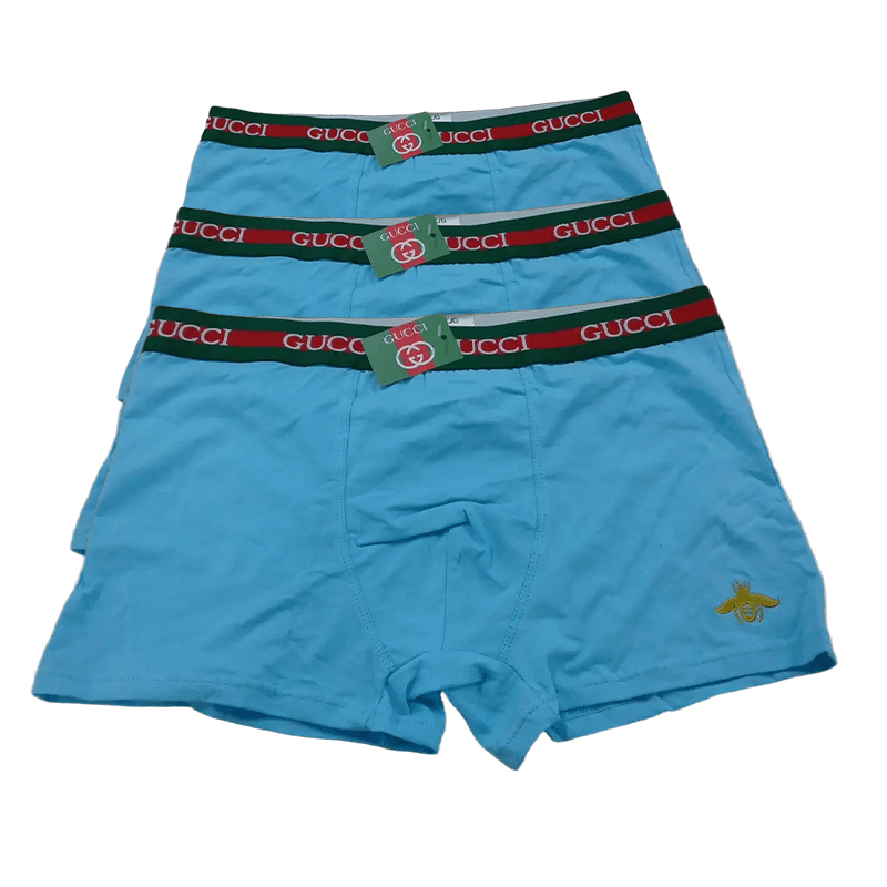 Emporio Armani Boxer Briefs Gold Logo Waistband — 2903002NK-三条装